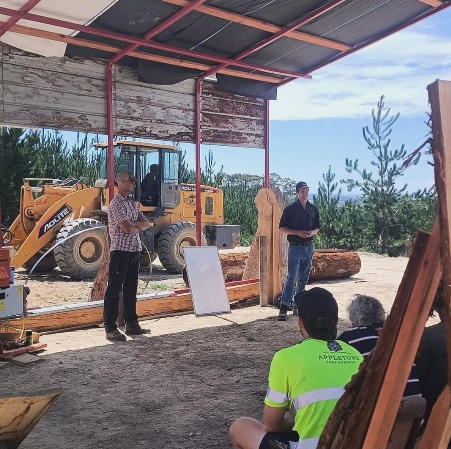 The Mosaic team presenting at a farm forestry field day in Tasman